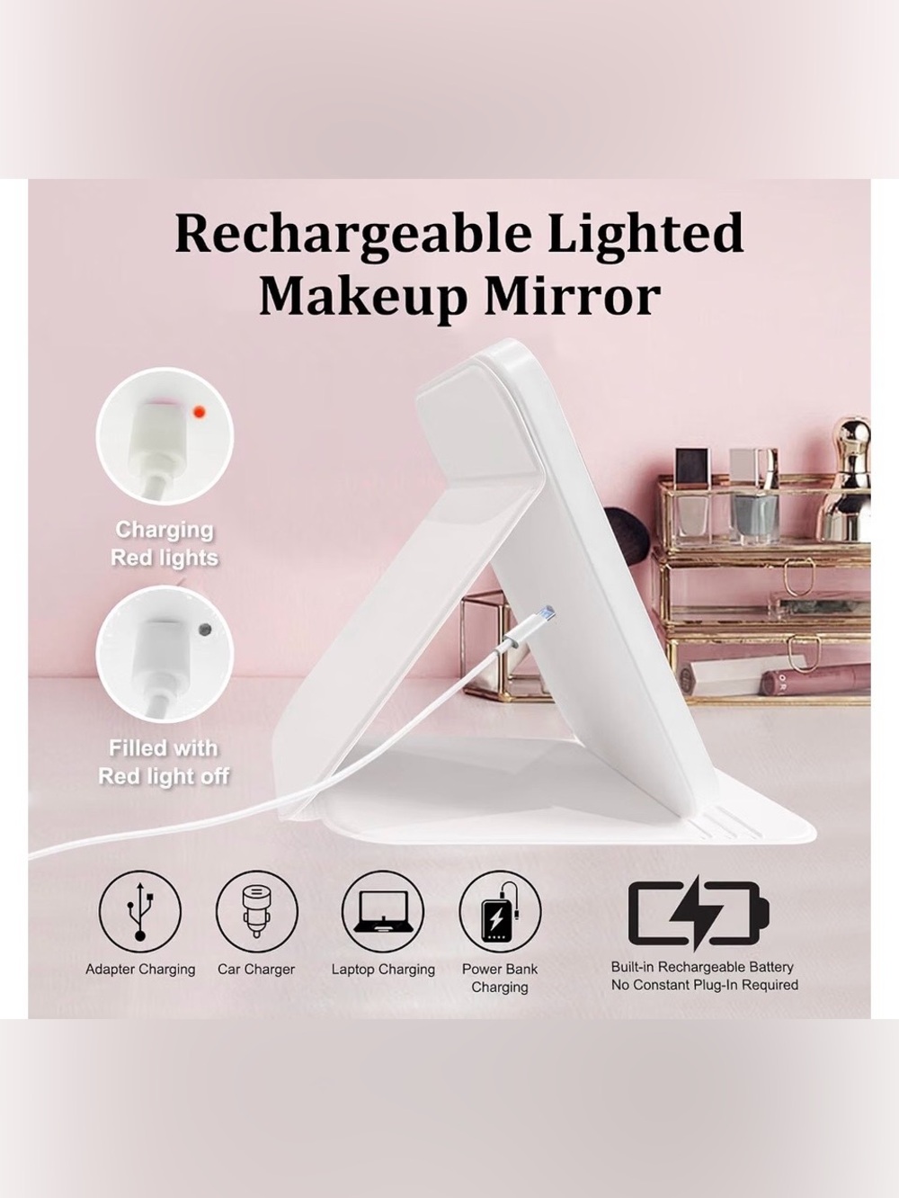 LEDs Portable Mirror with Lights